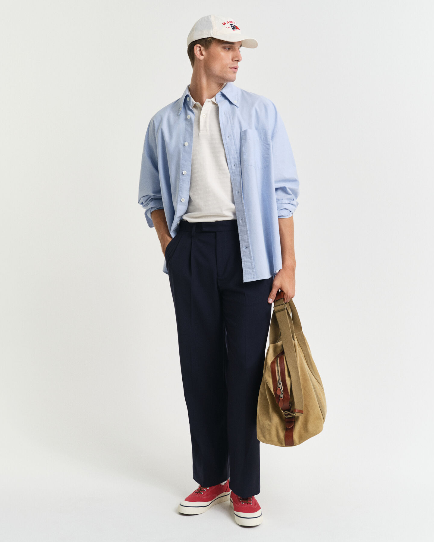 Strukturiertes Poloshirt mit Streifen