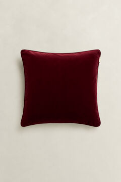 Kissenhülle aus Samt — VIBRANT BURGUNDY 3