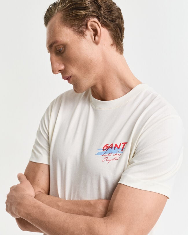 GANT USA Sailing Print Graphic T-Shirt