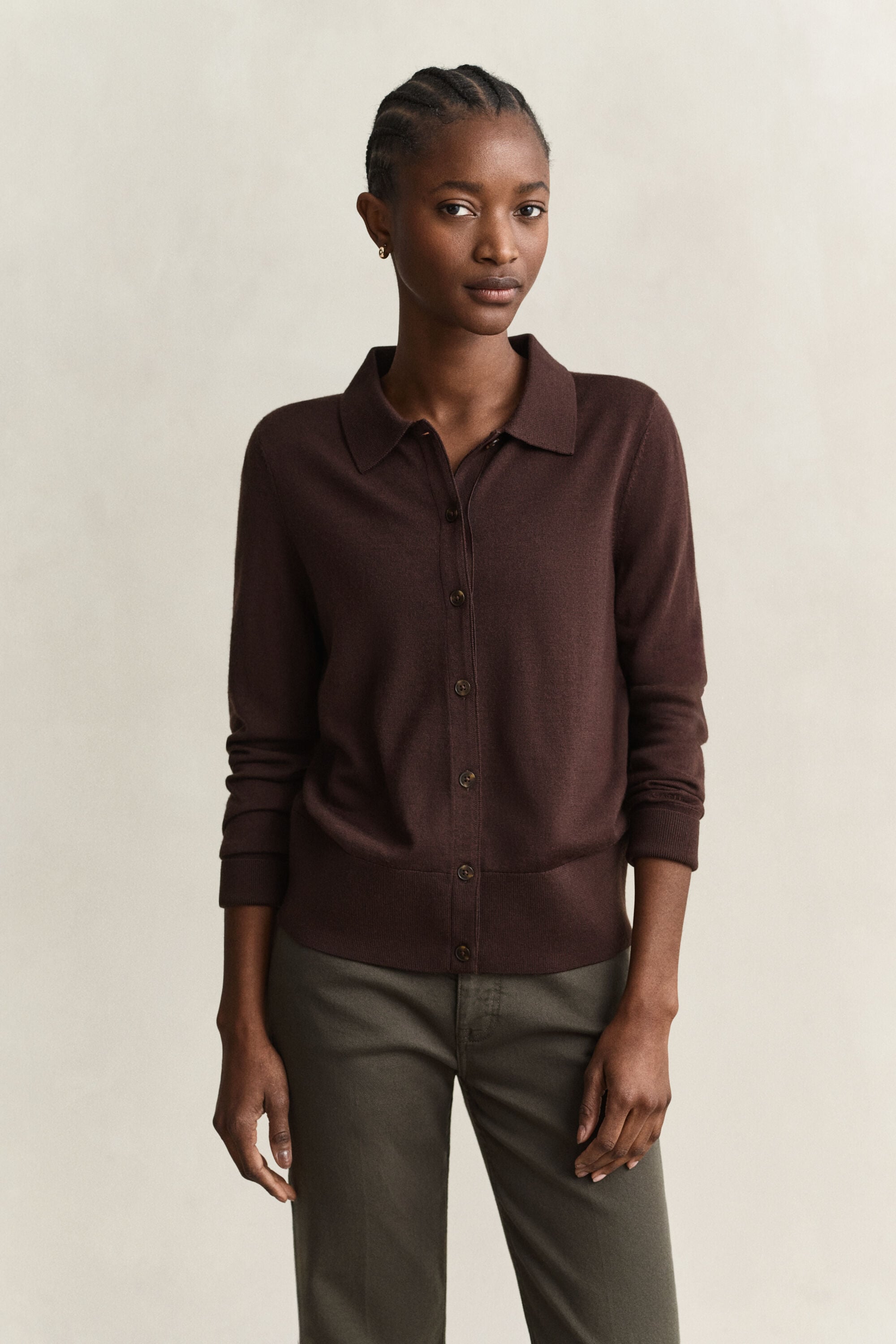 Strickjacke aus extrafeiner Merinowolle