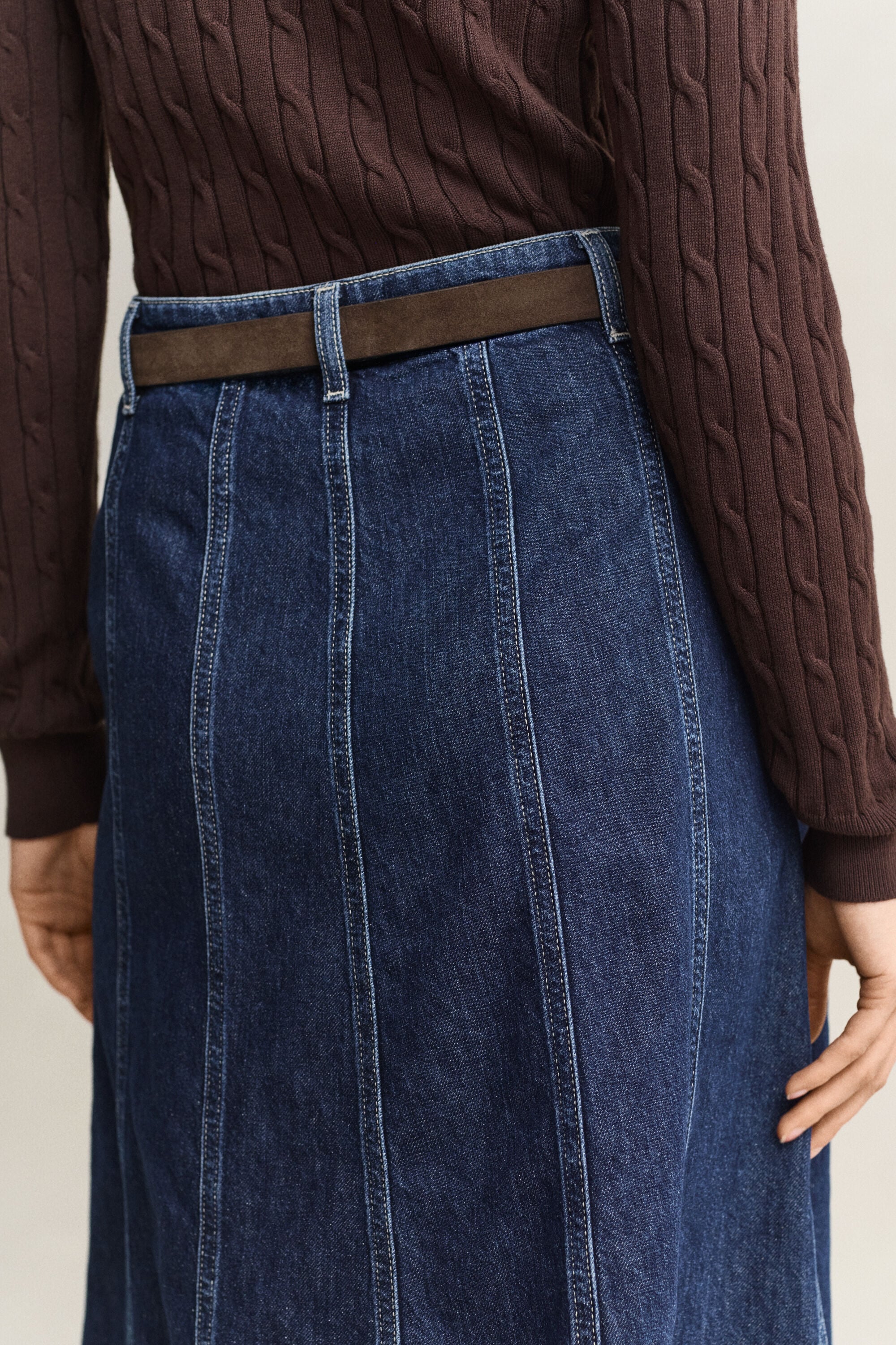 Ausgestellter Jeansrock