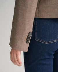 Verkürzte Blazerjacke aus Wolle