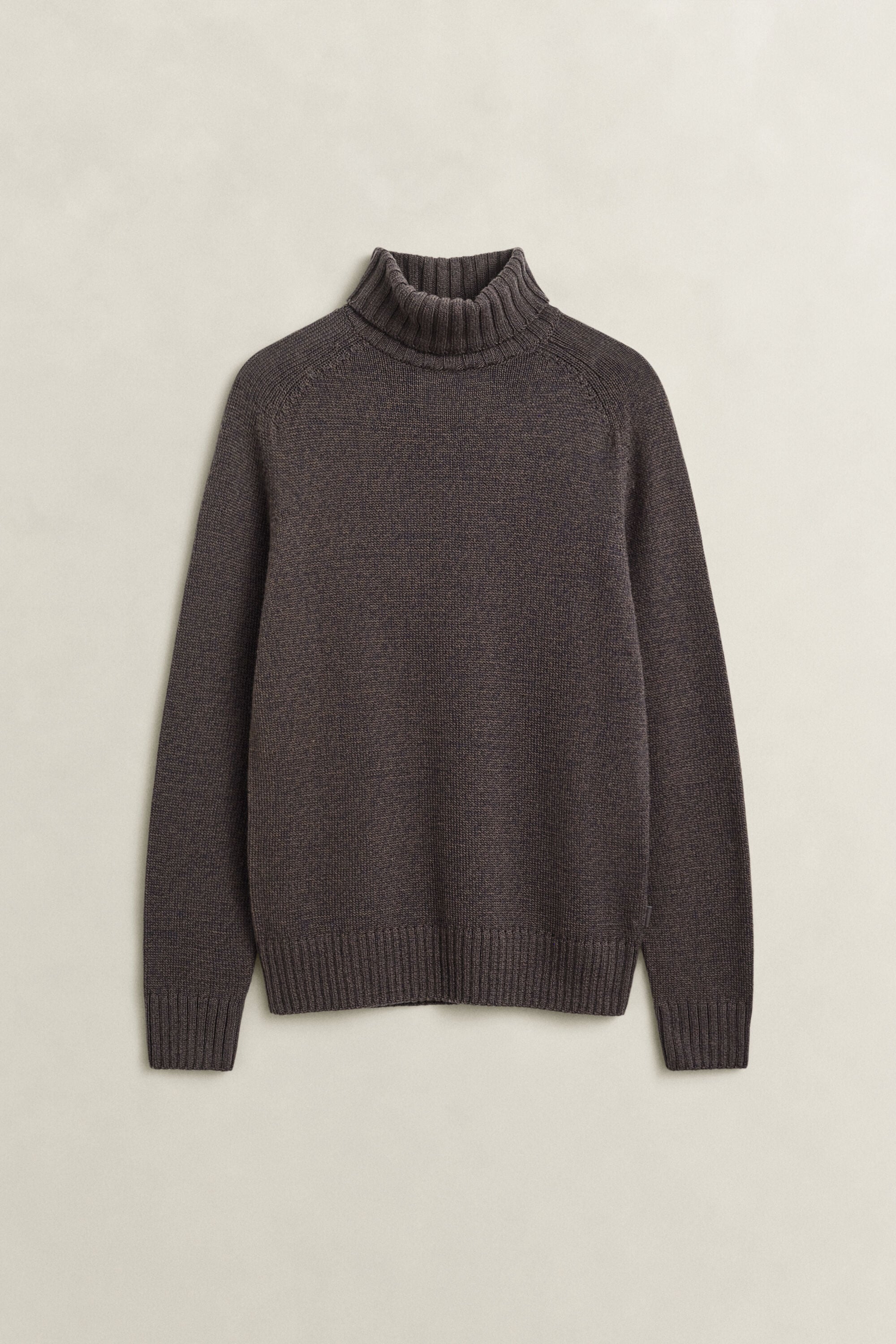 Rollkragenpullover aus Mouliné-Wollgemisch