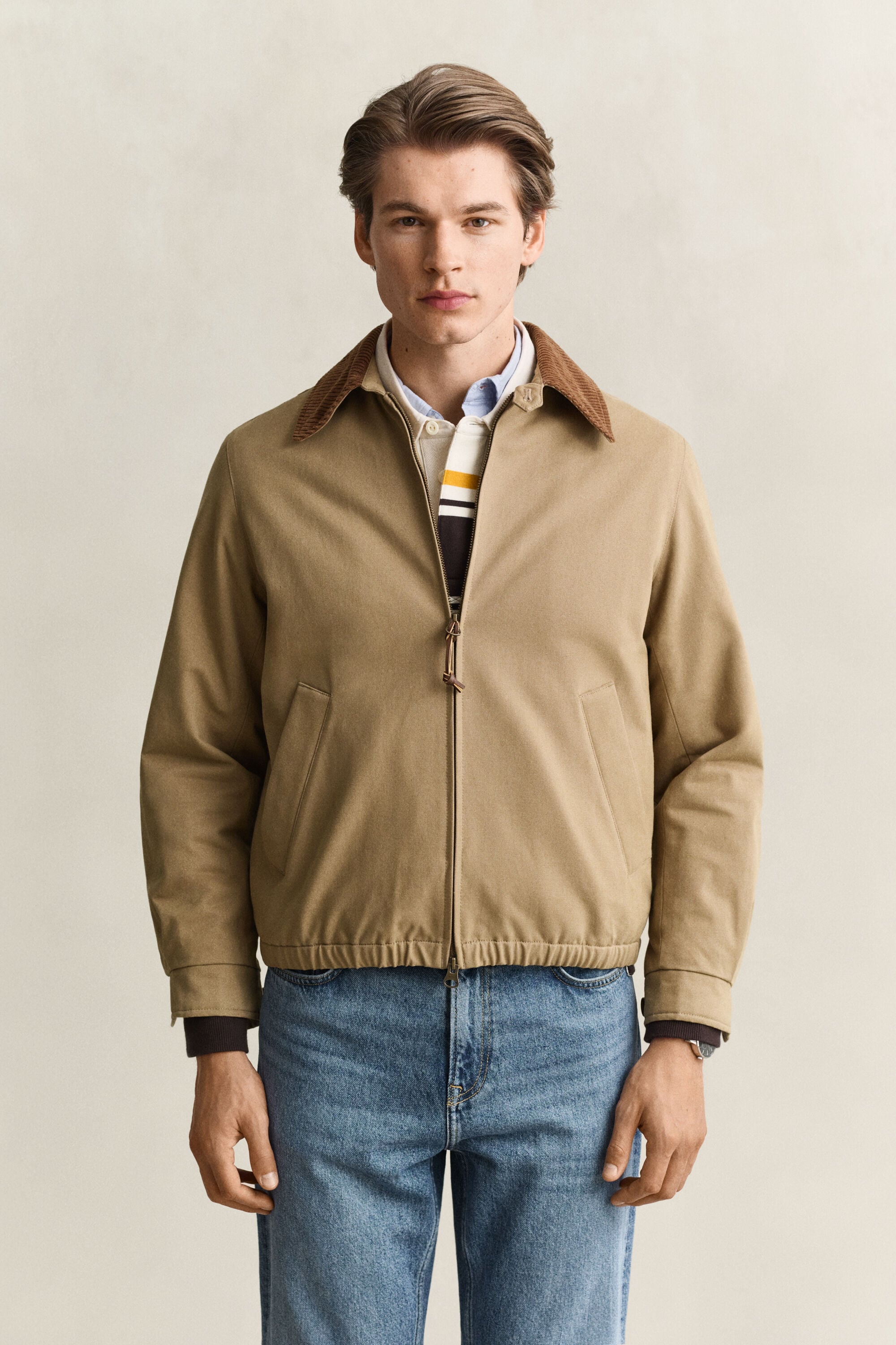 Harrington Jacke aus Moleskin