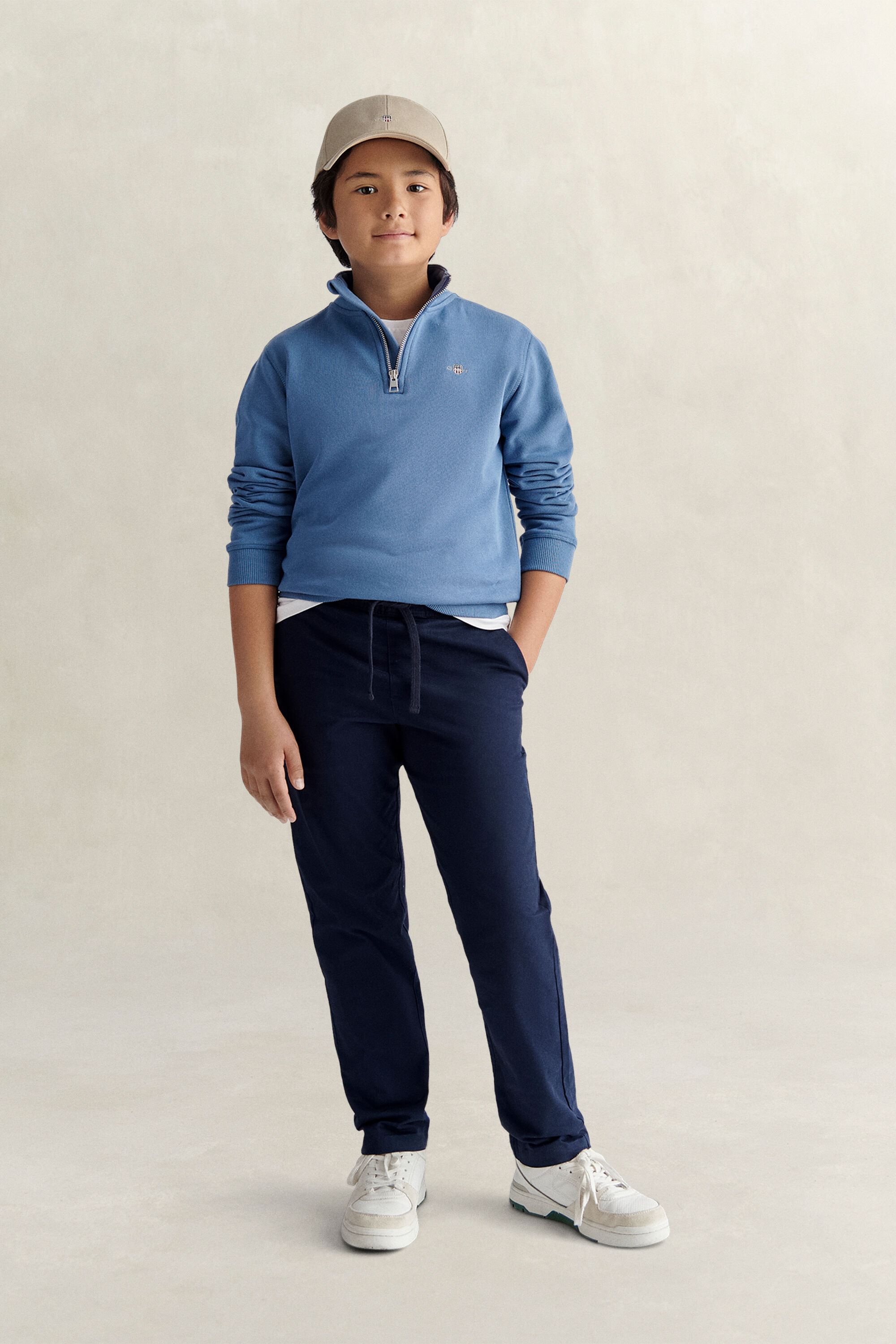 Teen Boys Chinohose mit Kordelzug