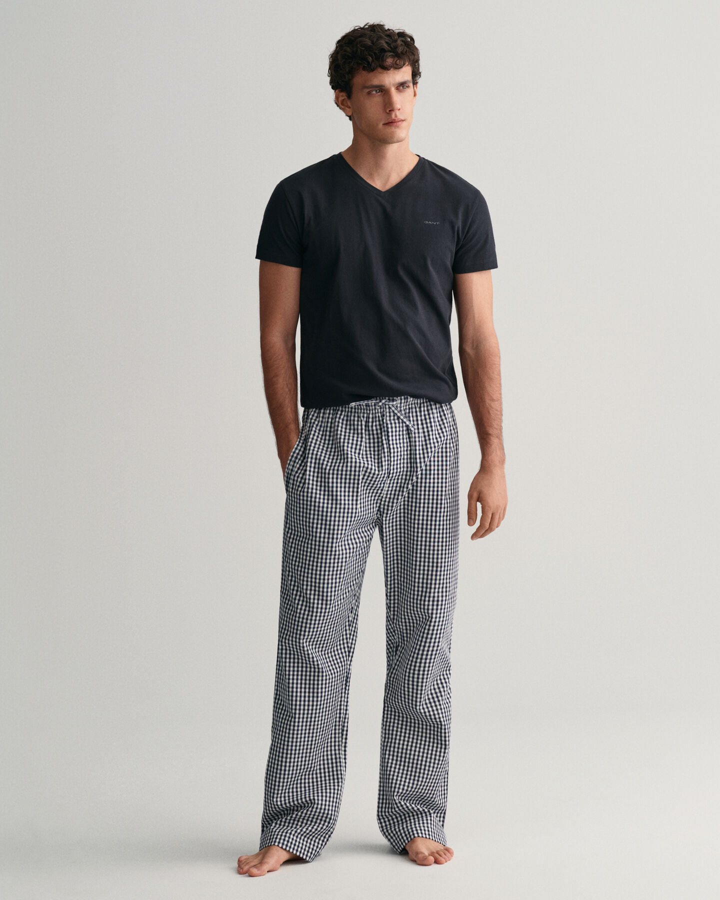 Pyjamahose mit Vichy-Karomuster