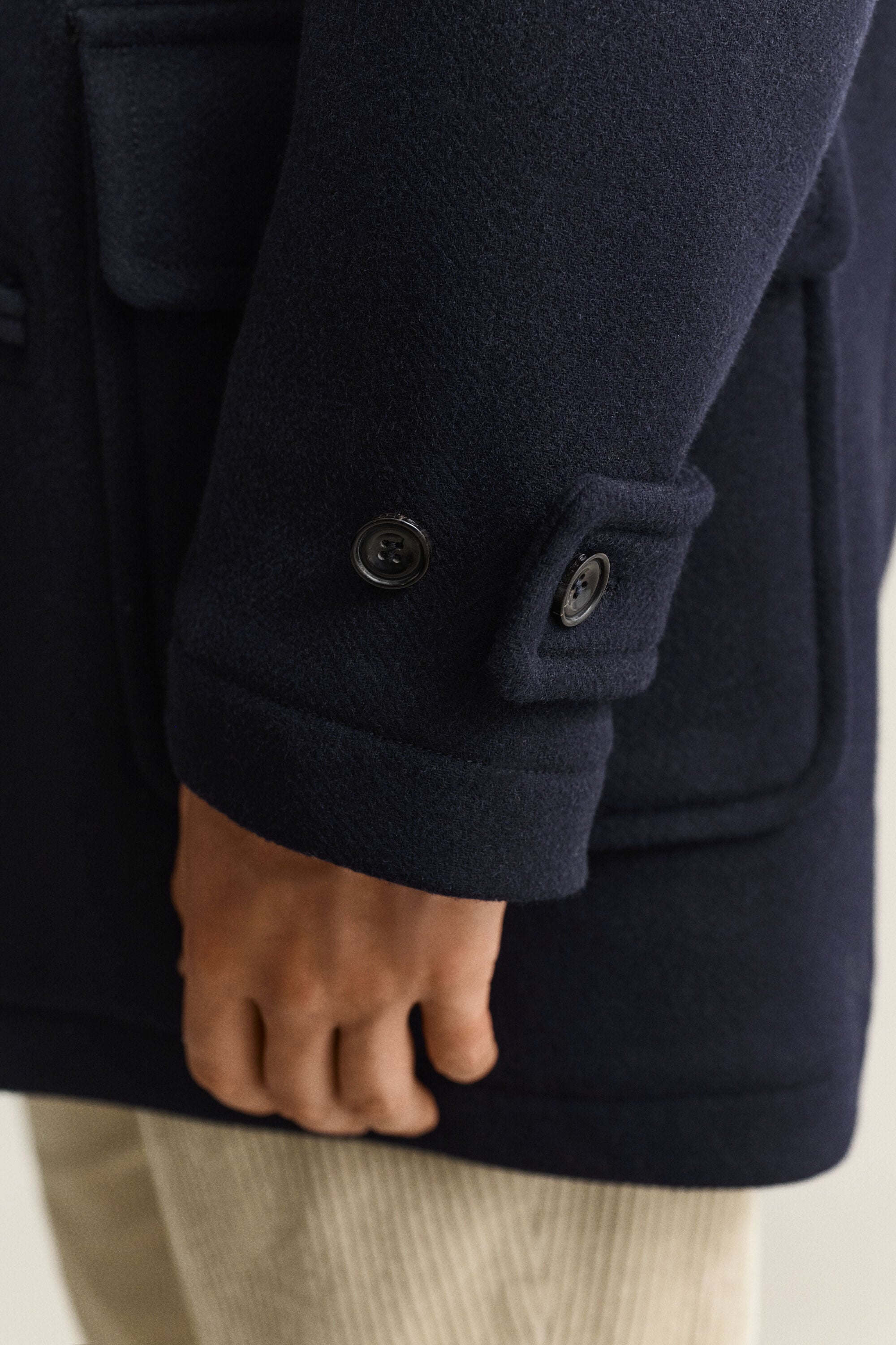 Duffle Jacke aus Wolle