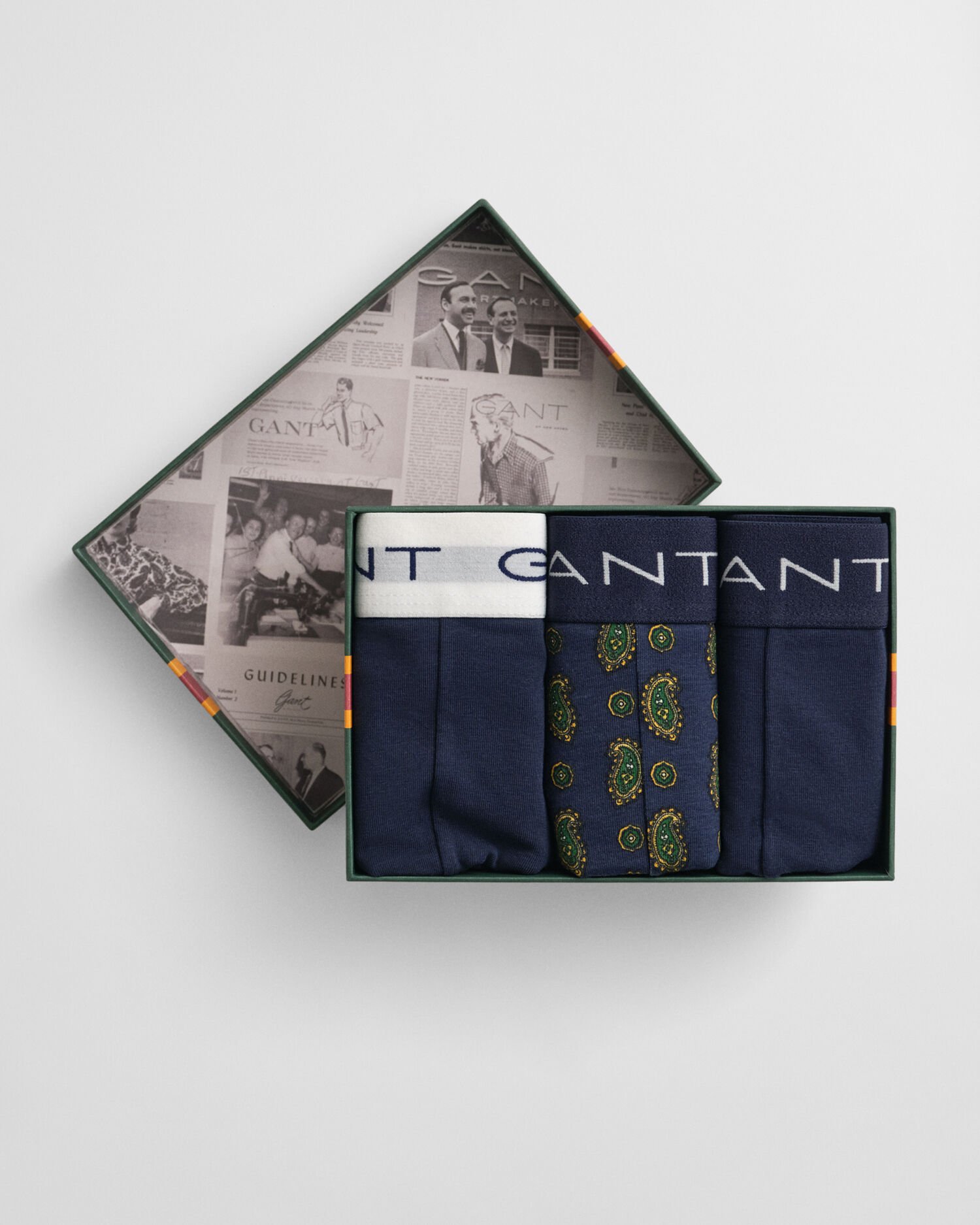 3er-Pack Paisley Boxershorts mit Print in Geschenkbox