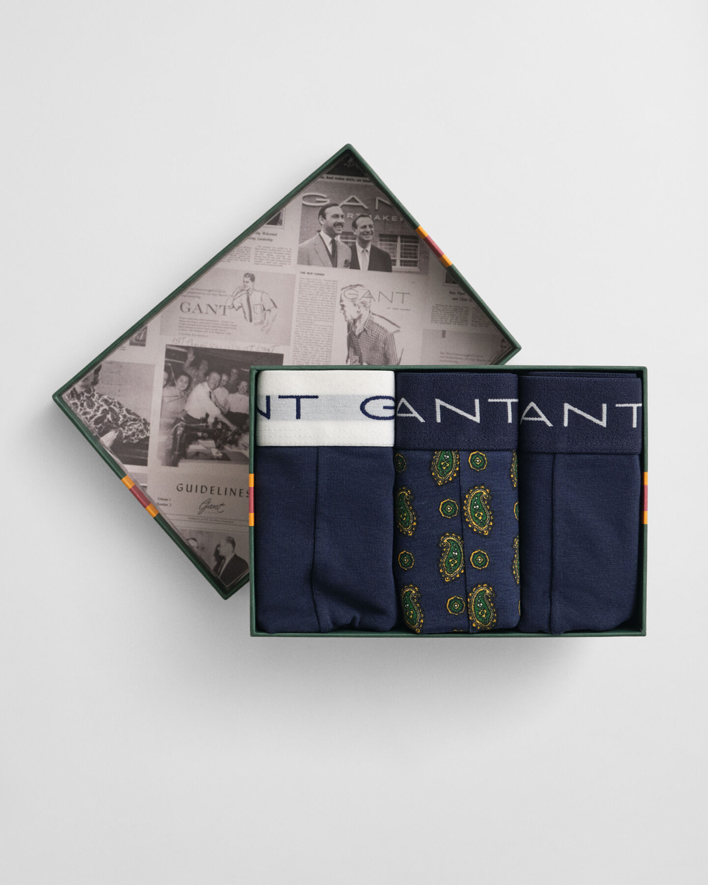 3er-Pack Paisley Boxershorts mit Print in Geschenkbox