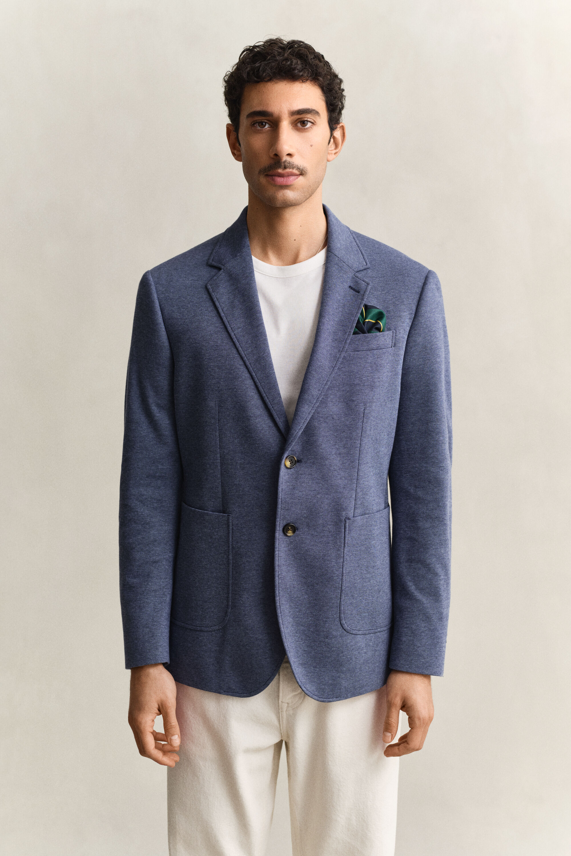 Two-Toned Sakko aus Jersey-Piqué
