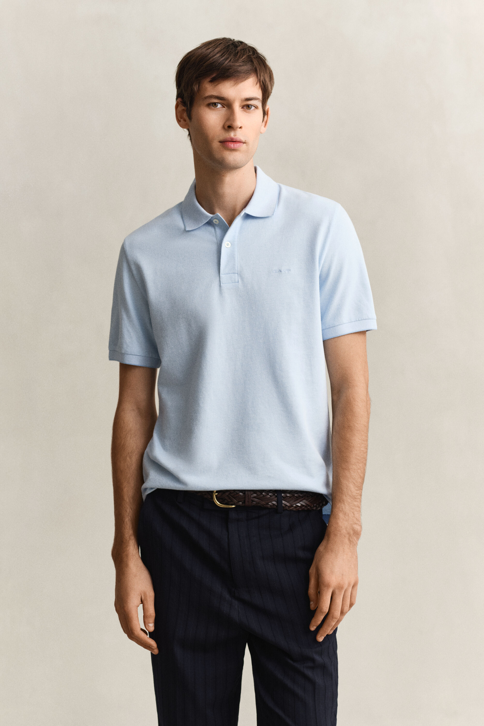 Zweifarbiges Poloshirt