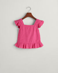 Girls Leinen Shorts mit R&uuml;schen