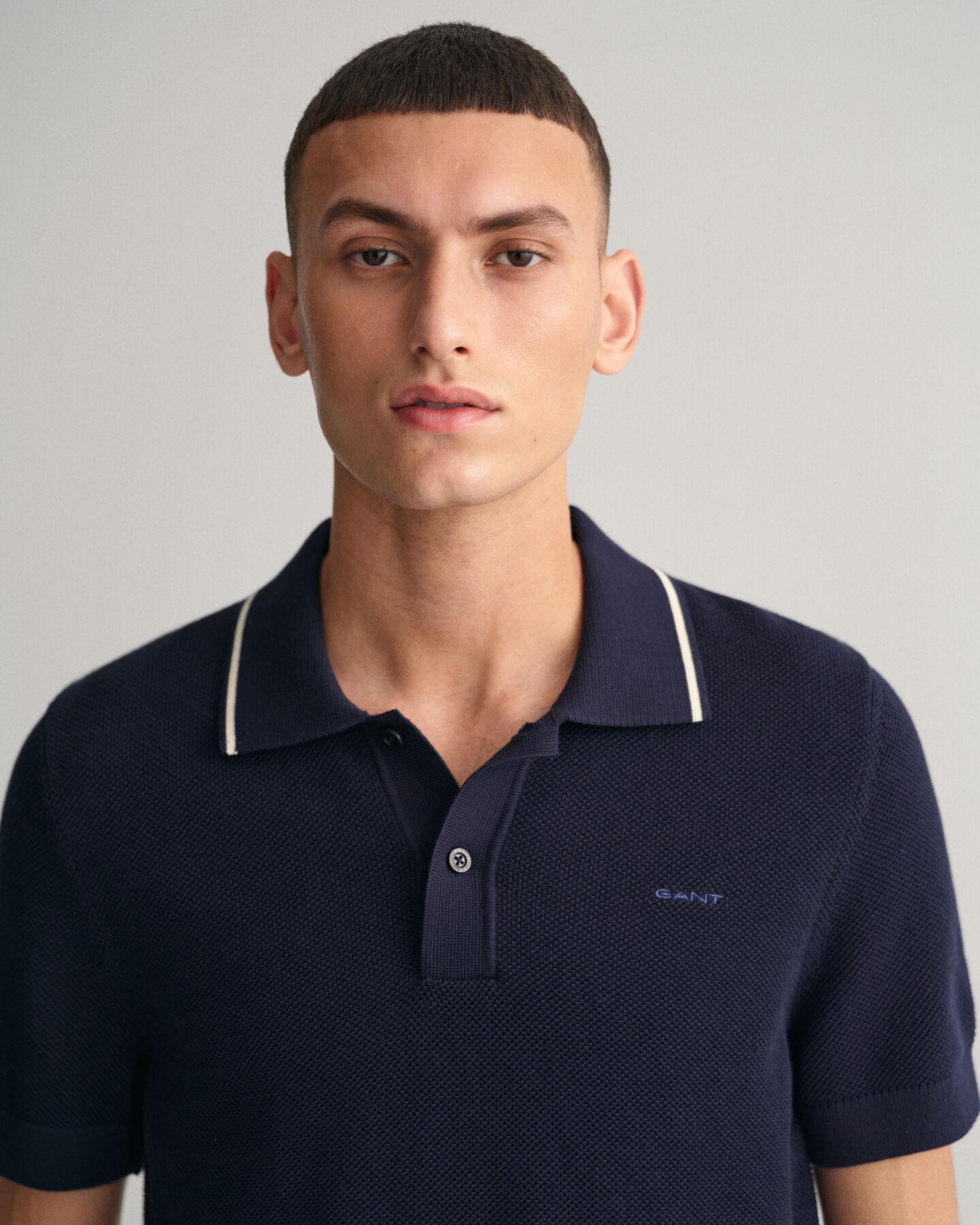 Baumwoll Piqu&eacute; Poloshirt