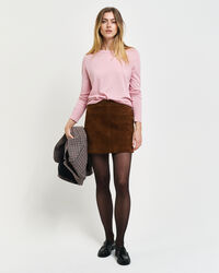 Feinstrick Rundhalspullover