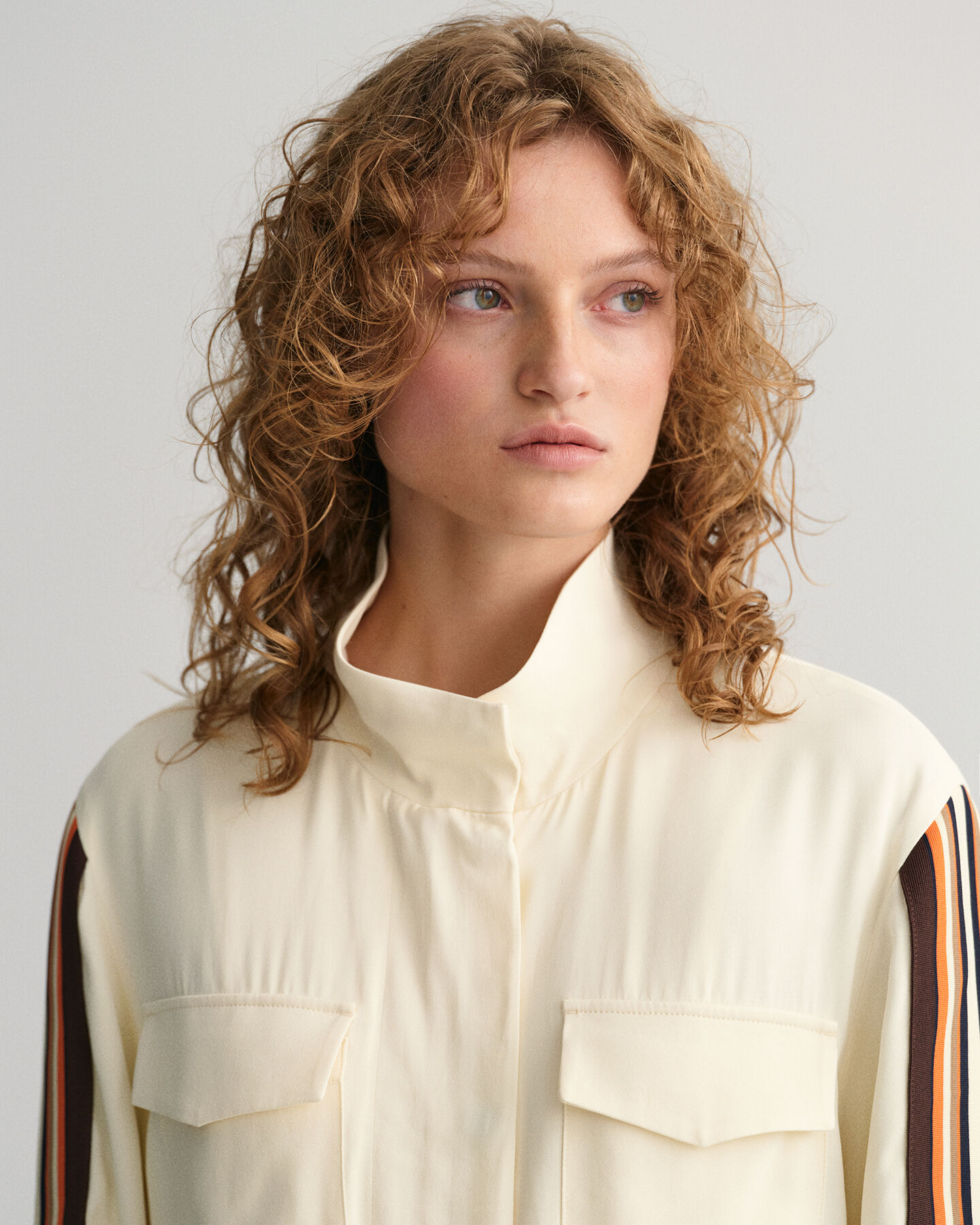 Relaxed Fit Jacke mit Streifen