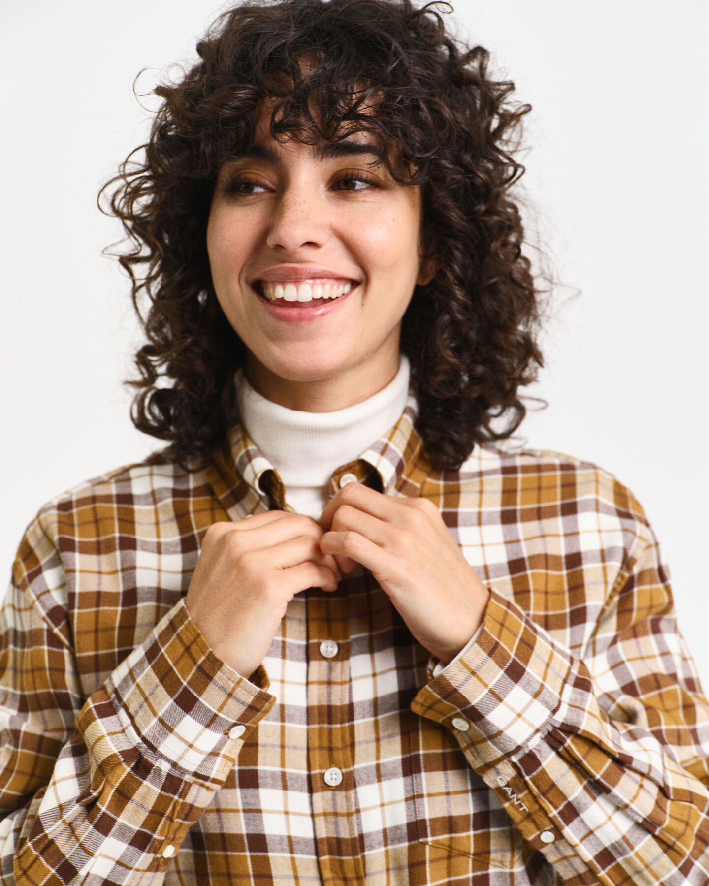 Relaxed Fit Flanellbluse mit Karomuster