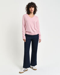 Feinstrick V-Neck Pullover
