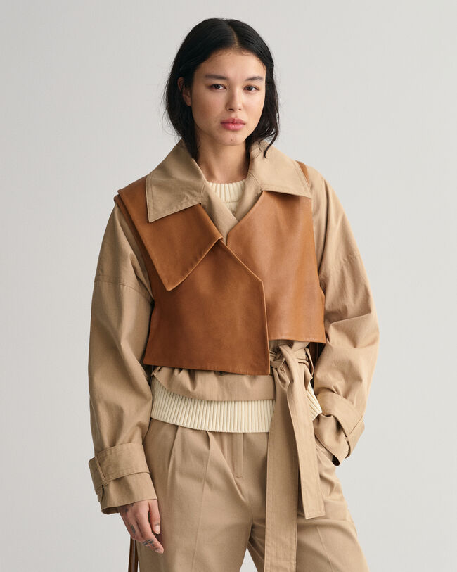 Dekonstruierte Lederweste