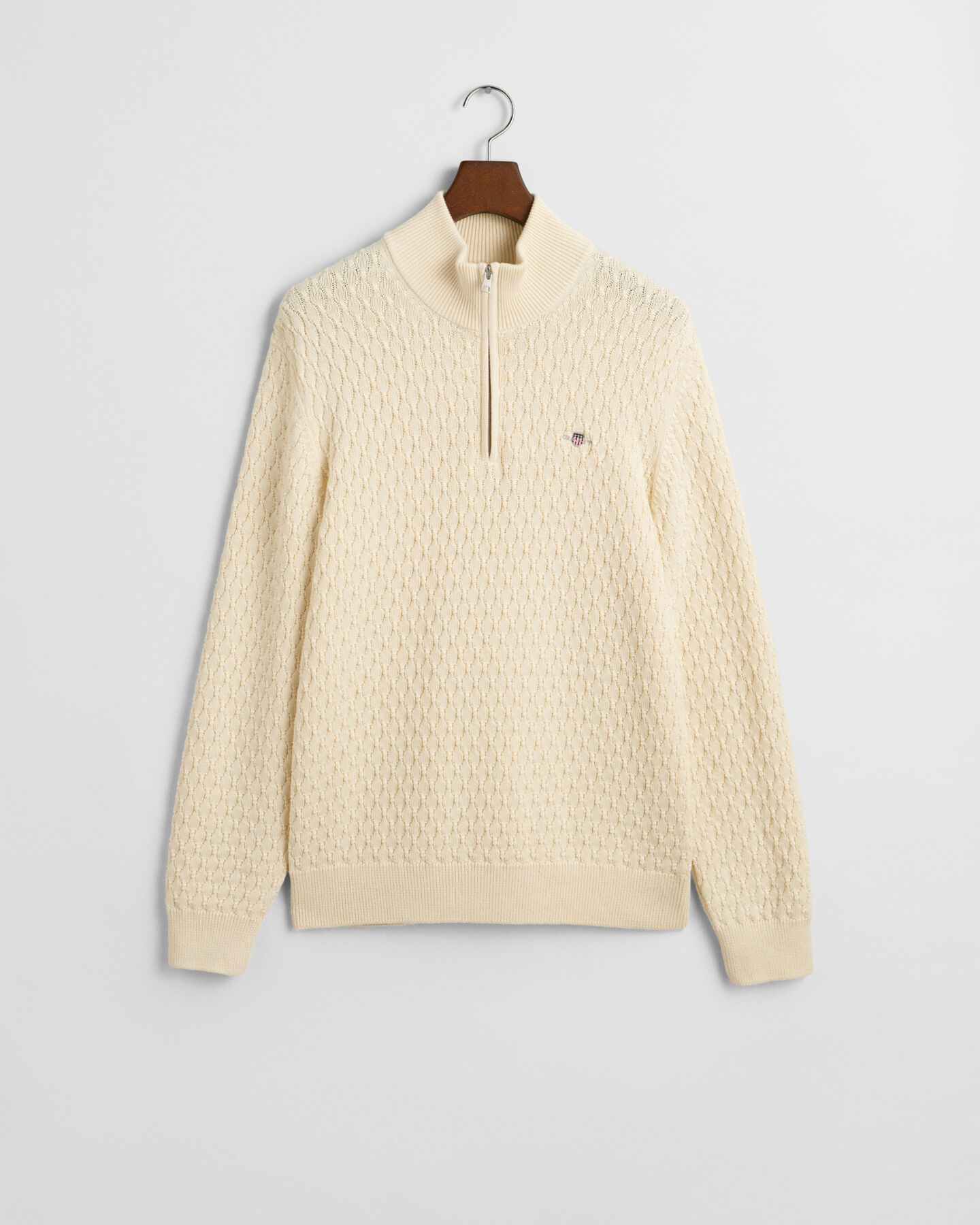 Troyer aus strukturierter Baumwolle