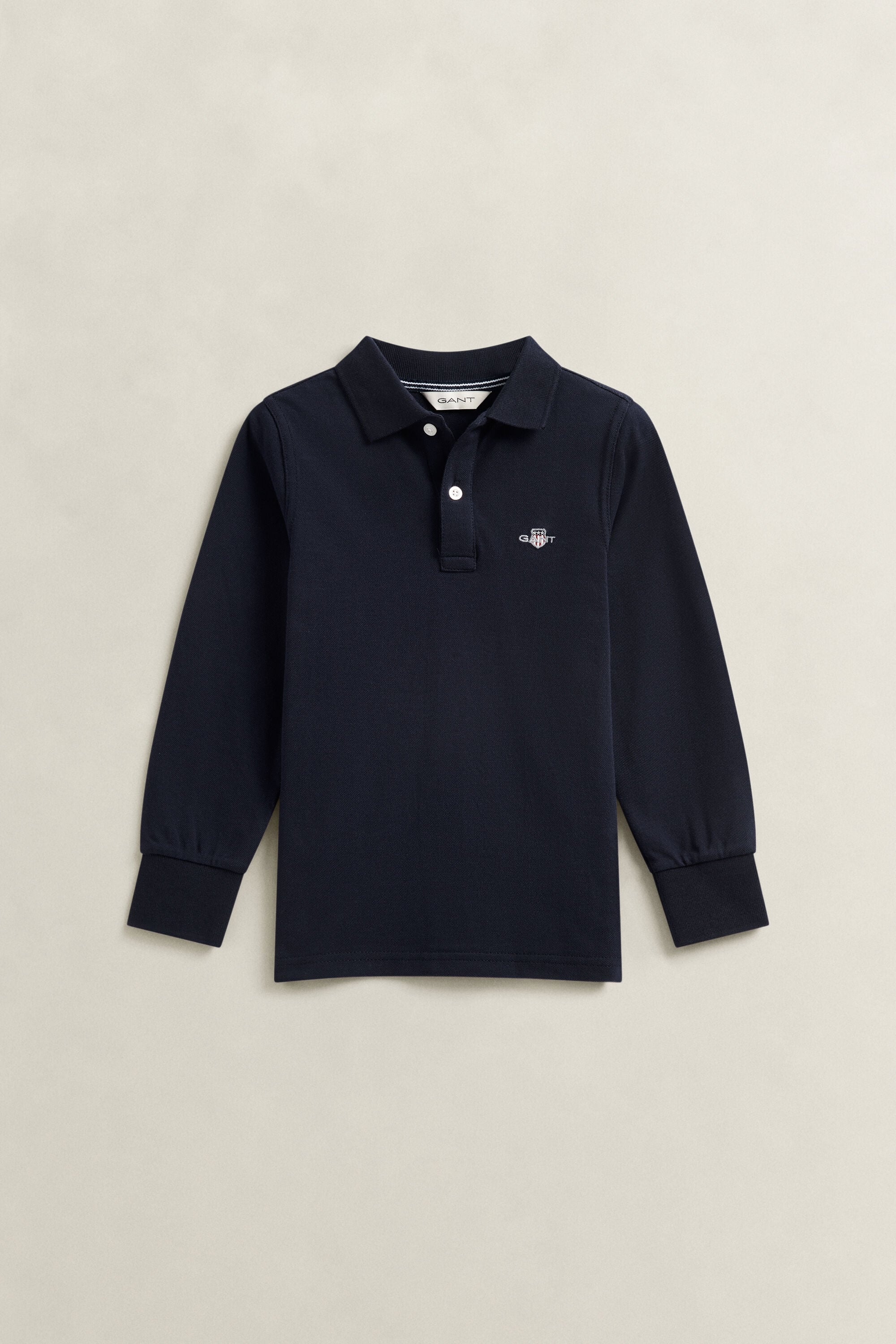 Boys Shield Langarm-Poloshirt