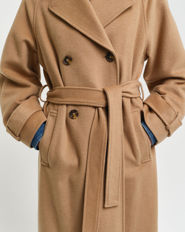 Trenchcoat aus Wolle