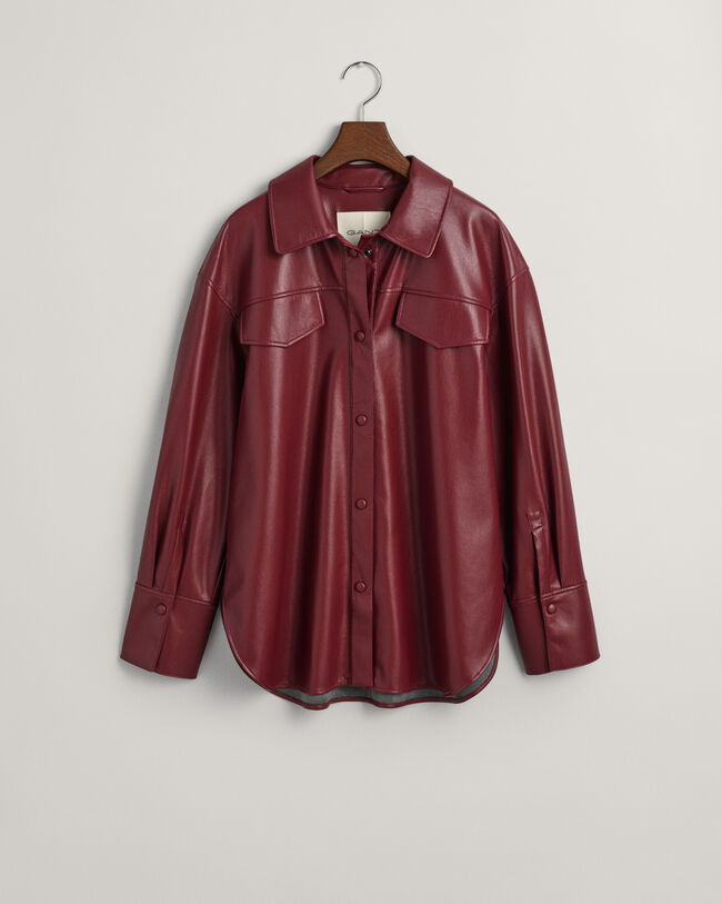 Hemdjacke aus Kunstleder