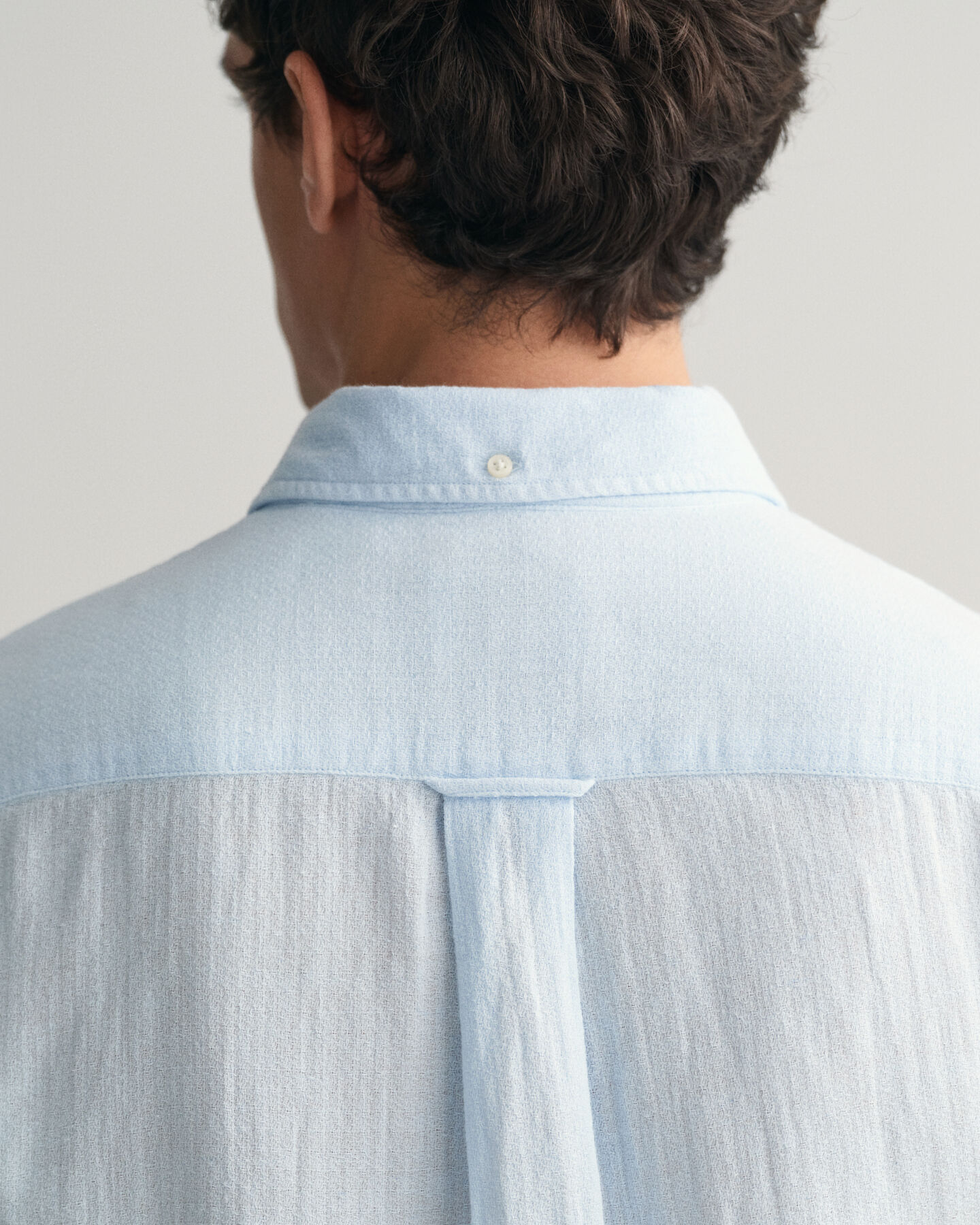 Regular Fit Baumwoll Leinen Kurzarmhemd mit Struktur