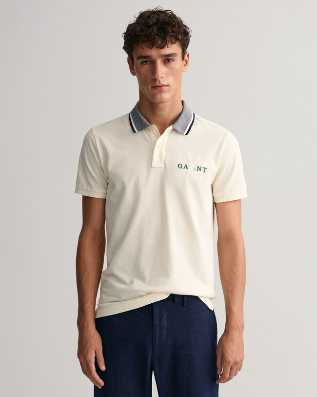 Sail Graphic Piqu&eacute; Poloshirt