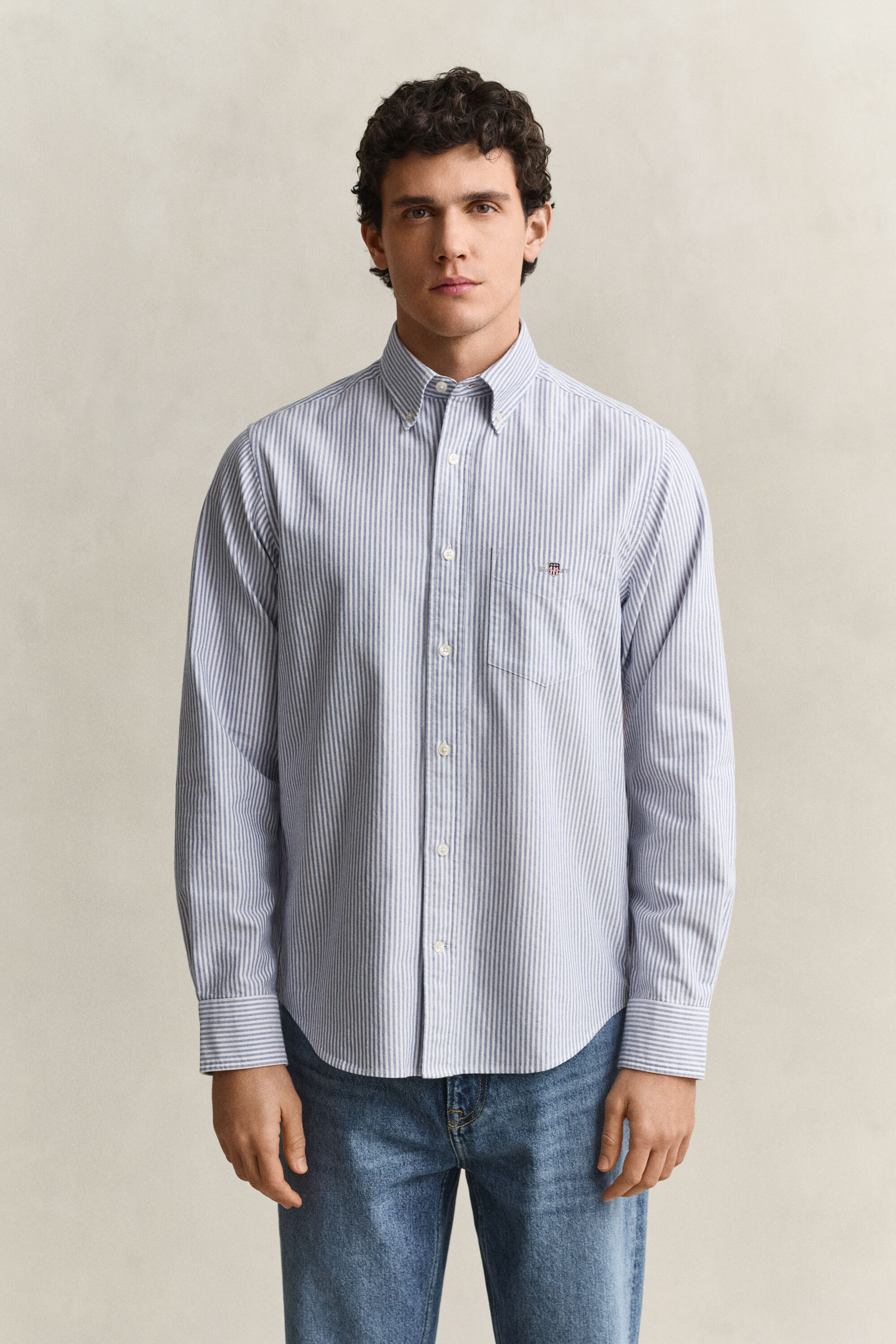 Classic Regular Fit Oxford-Hemd mit Streifen