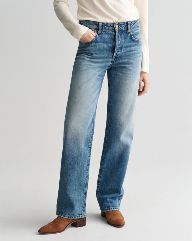 Rigid Jeans mit geradem Bein