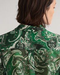 Regular Fit Paisley Bluse aus Baumwolle und Seide