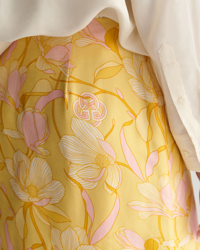 Magnolia Print Mini Wickelrock