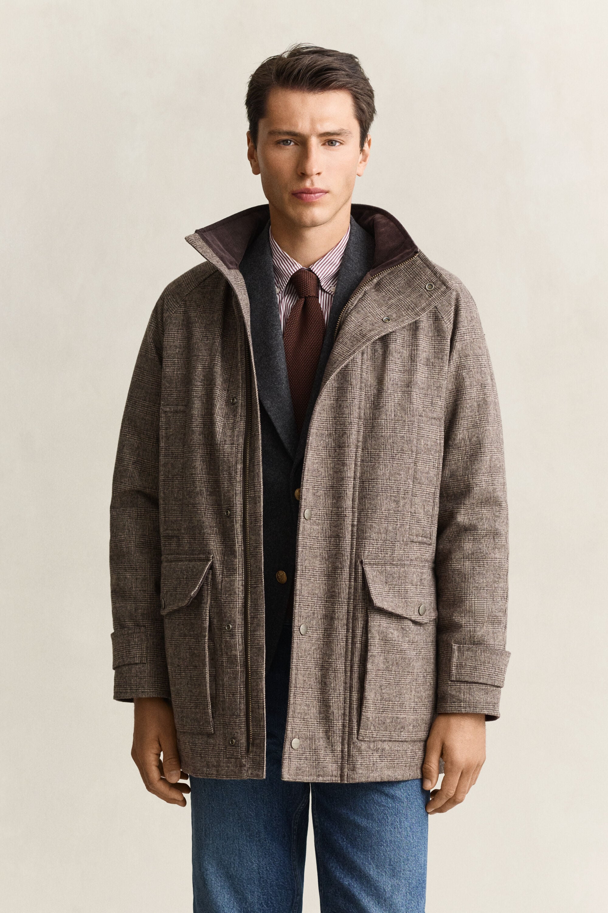 Double Decker Jacke aus Wollmix