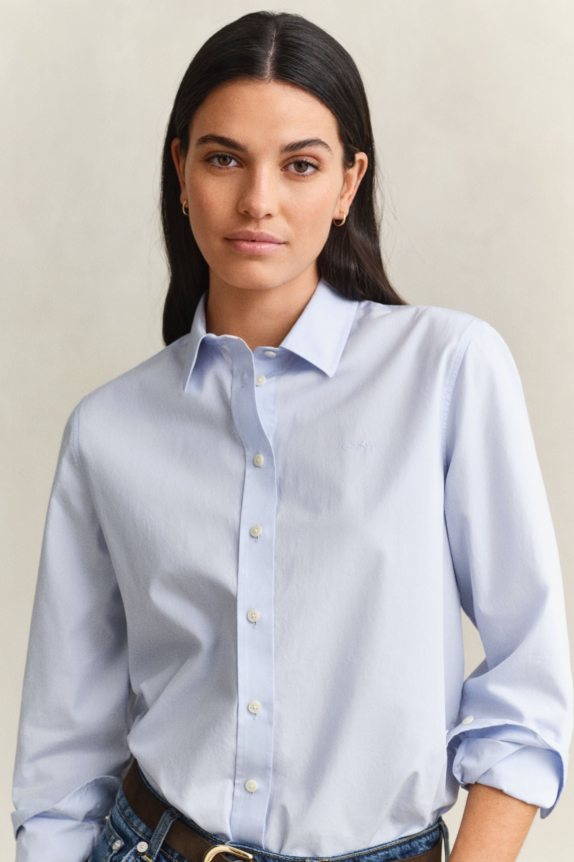 Regular Fit Classic Popeline Bluse