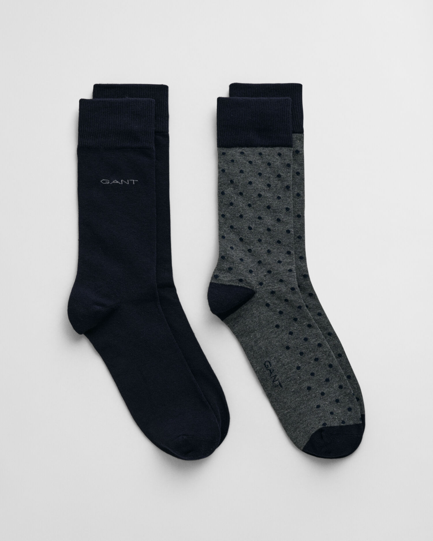 2er-Pack Socken Einfarbig & Getupft