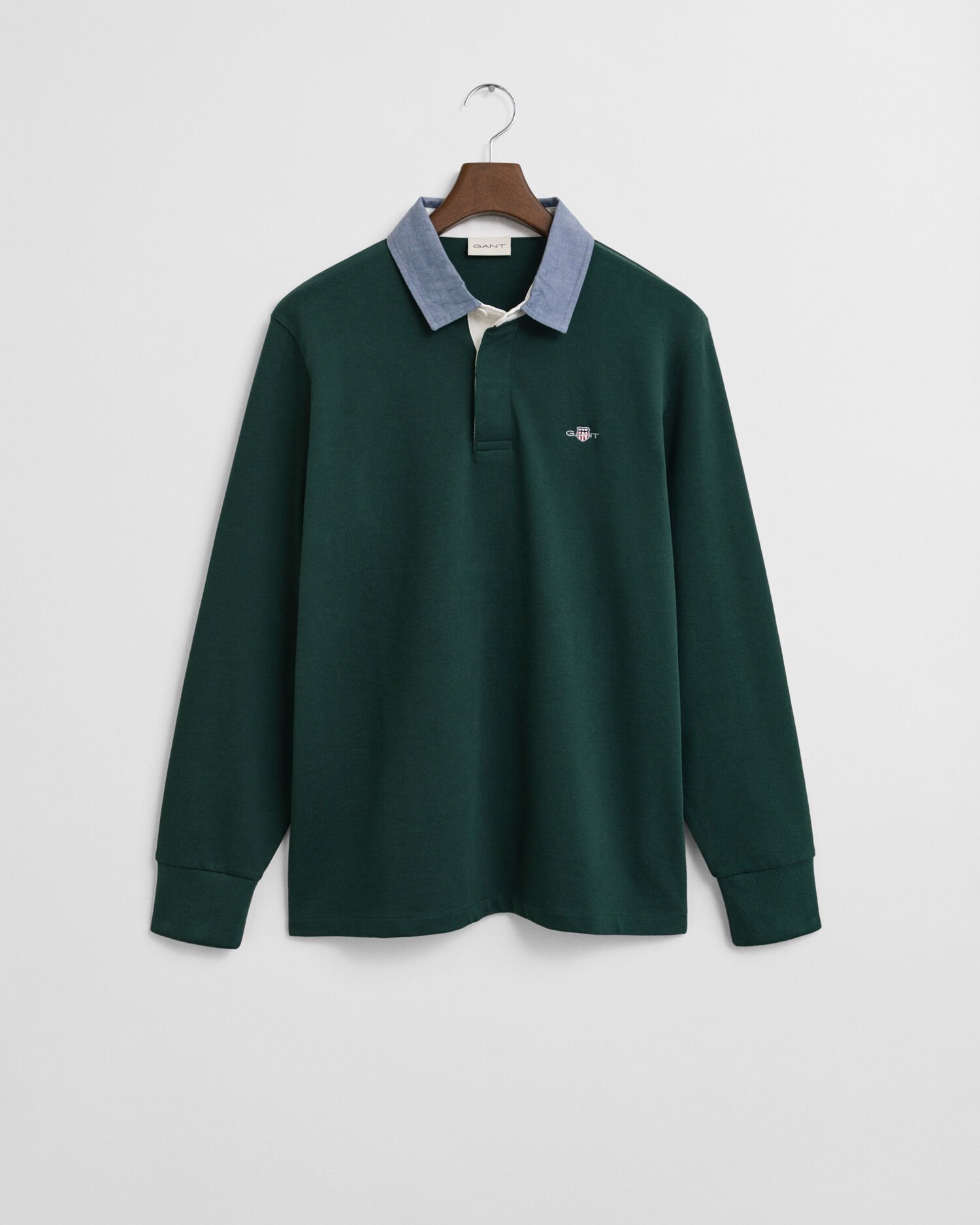 Heavy Rugger mit Chambray-Kragen