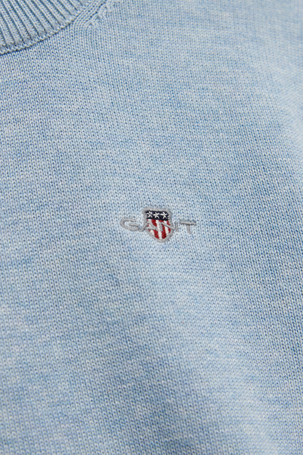 Teen Boys Shield Sweater — SKY BLUE MARL