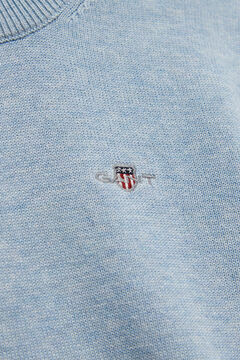 Teen Boys Shield Sweater — SKY BLUE MARL 1