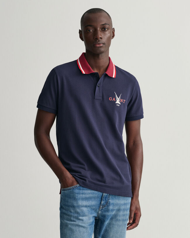 Sail Graphic Piqu&eacute; Poloshirt