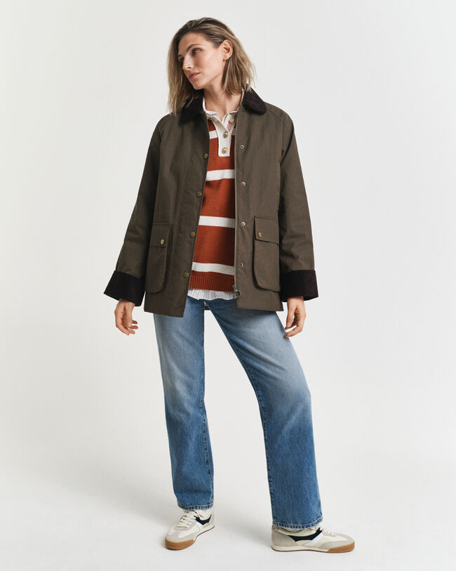 Strick Rugger mit Streifen