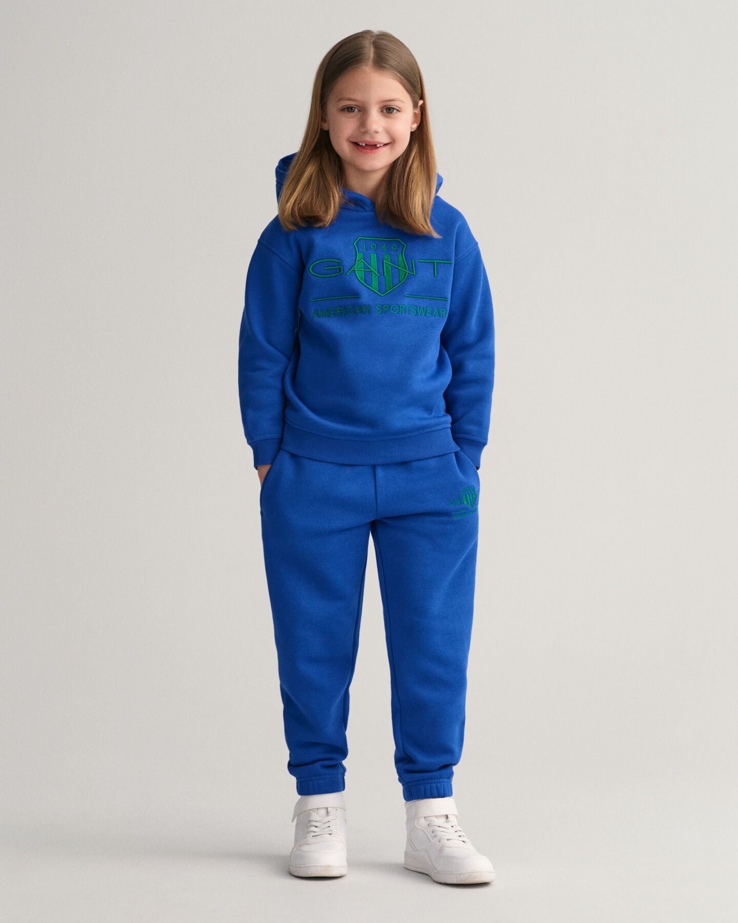 Kids Kontrast Shield Hoodie