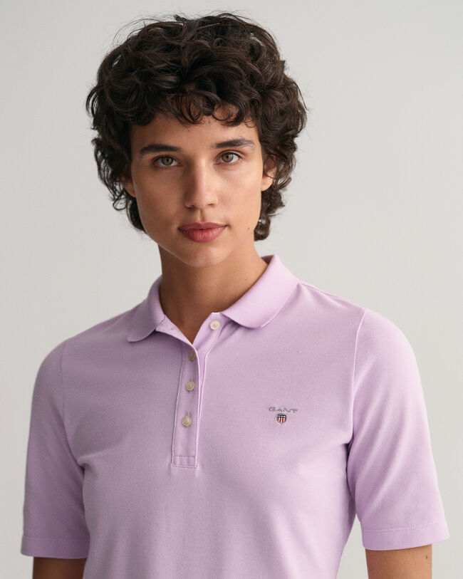 Original Piqu&eacute; Poloshirt mit l&auml;ngerem Arm