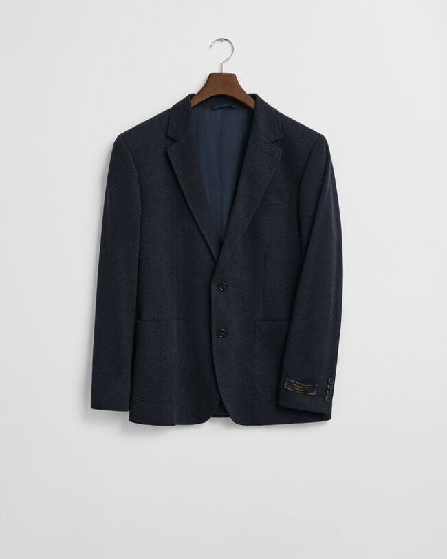 Slim Fit Two-Toned Sakko aus Jersey-Piqué