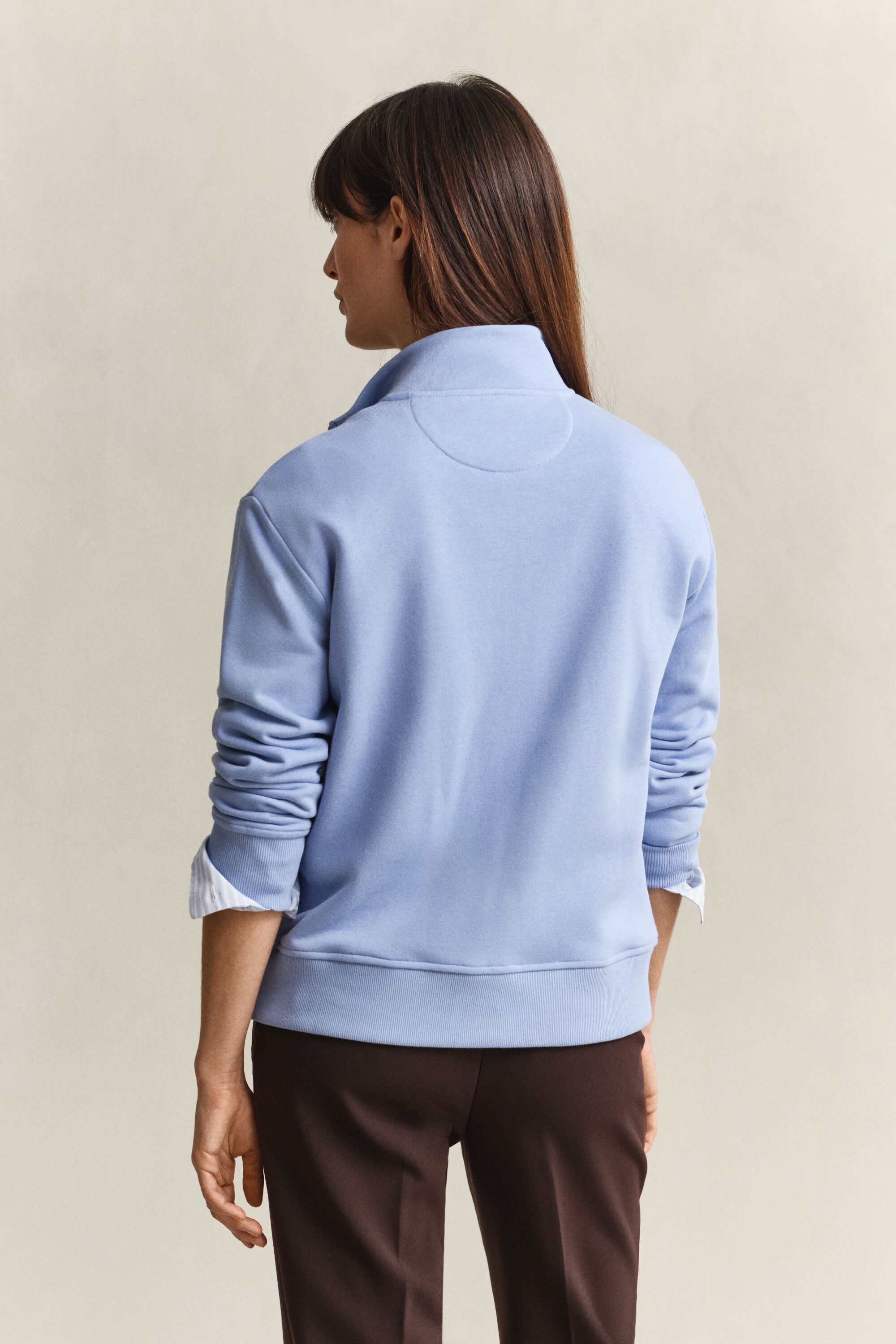 Shield Sweatshirt mit Reißverschlusskragen
