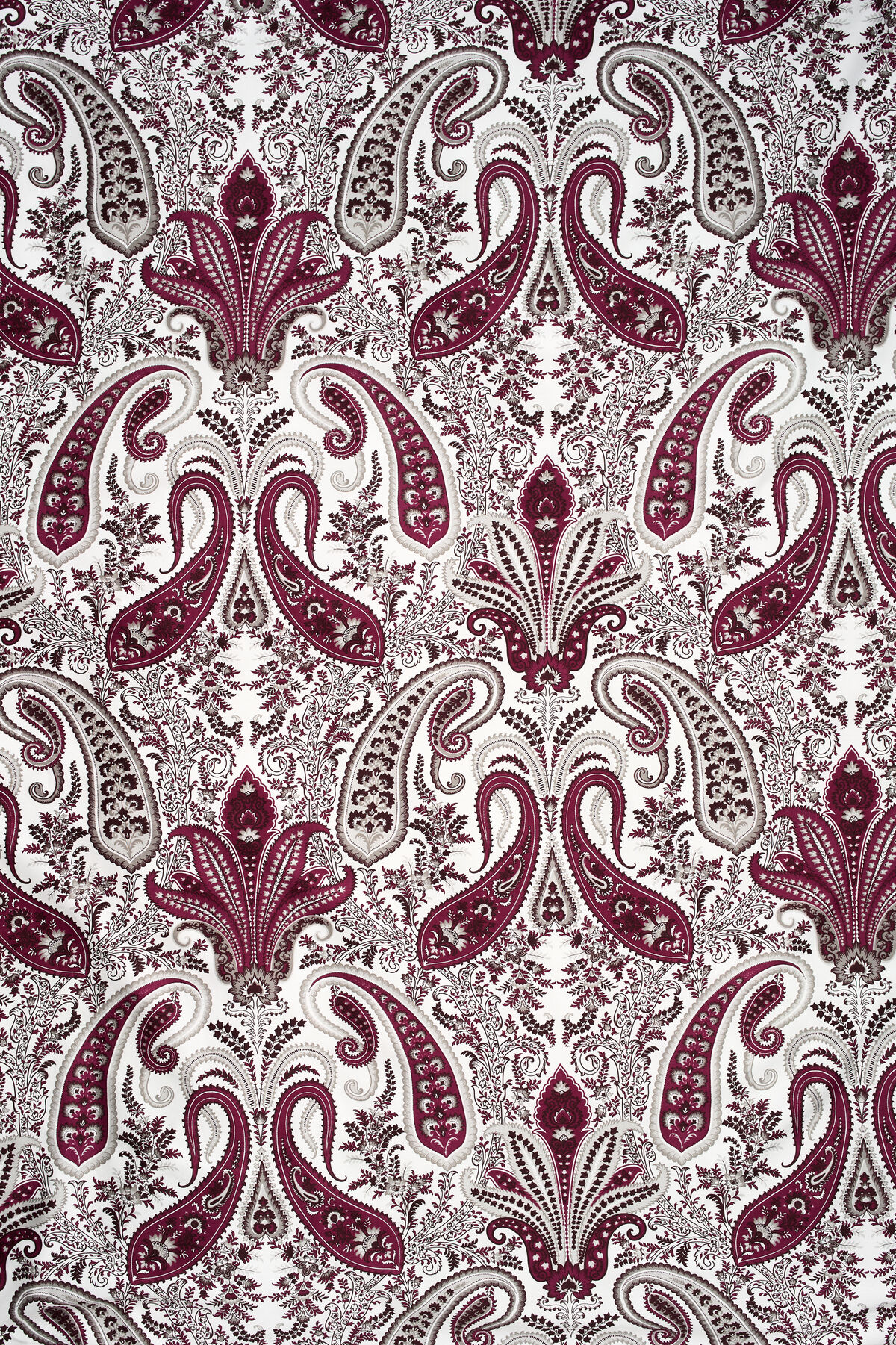 Key West Paisley Einzelbettbezug — VIBRANT BURGUNDY