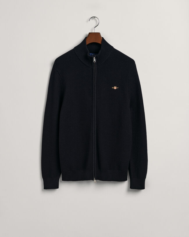 Textured Baumwoll Strickjacke