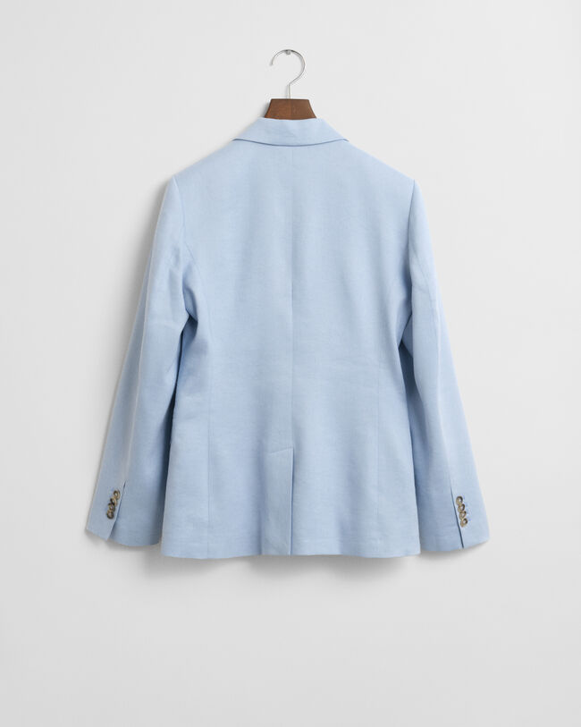 Slim Fit Blazer aus Stretch-Leinen