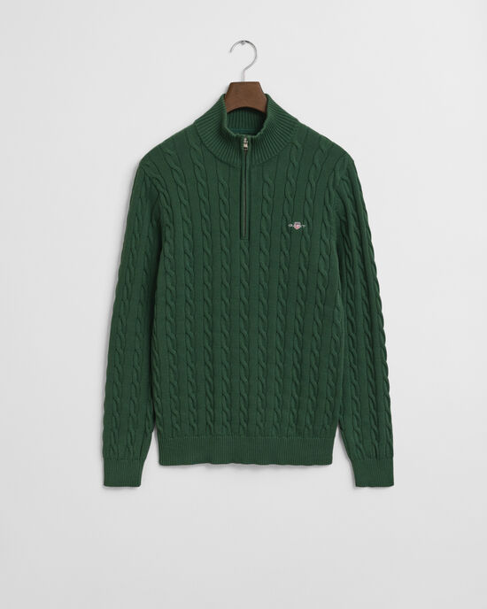 Zopfstrick Troyer aus Baumwolle