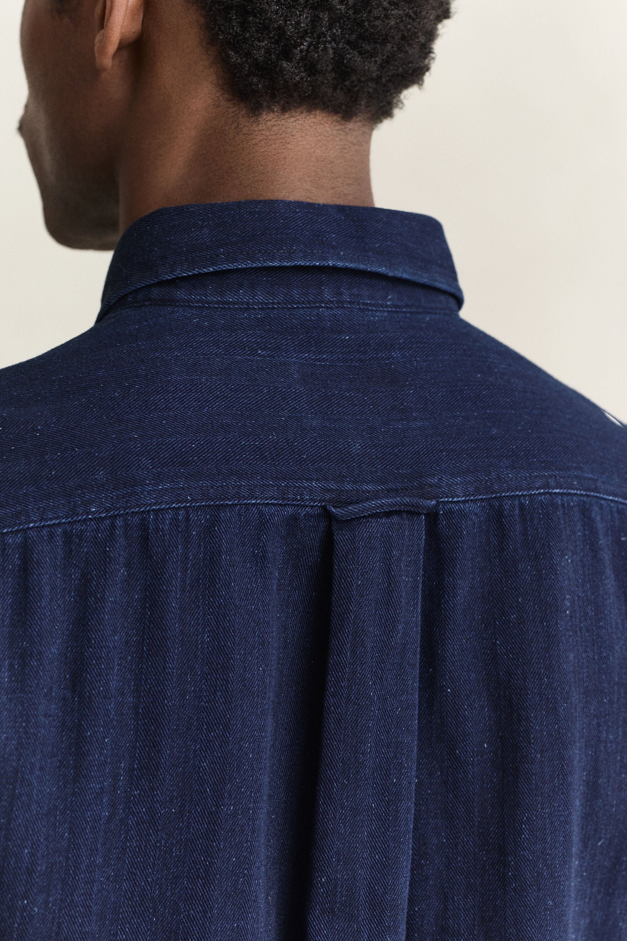 Indigo Herringbone Hemd