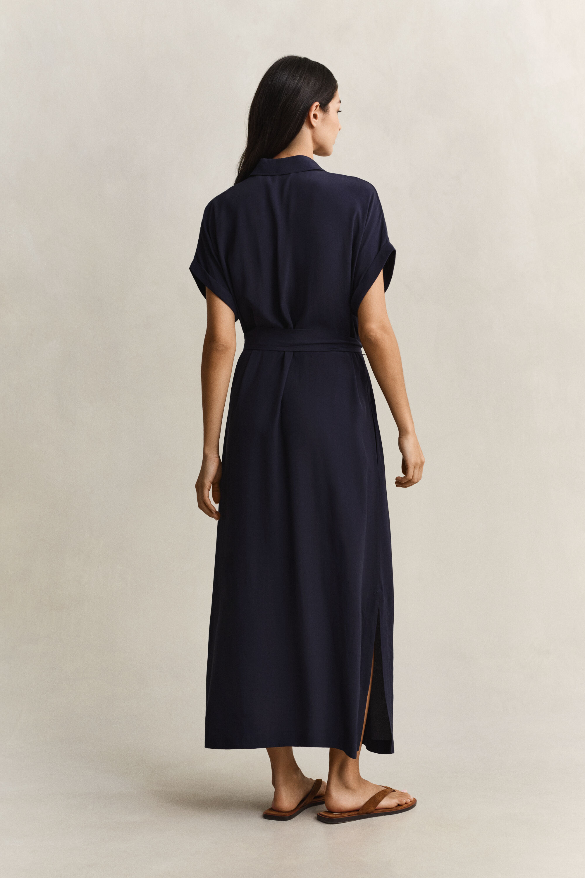 Hemdblusenkleid mit Flügelärmeln